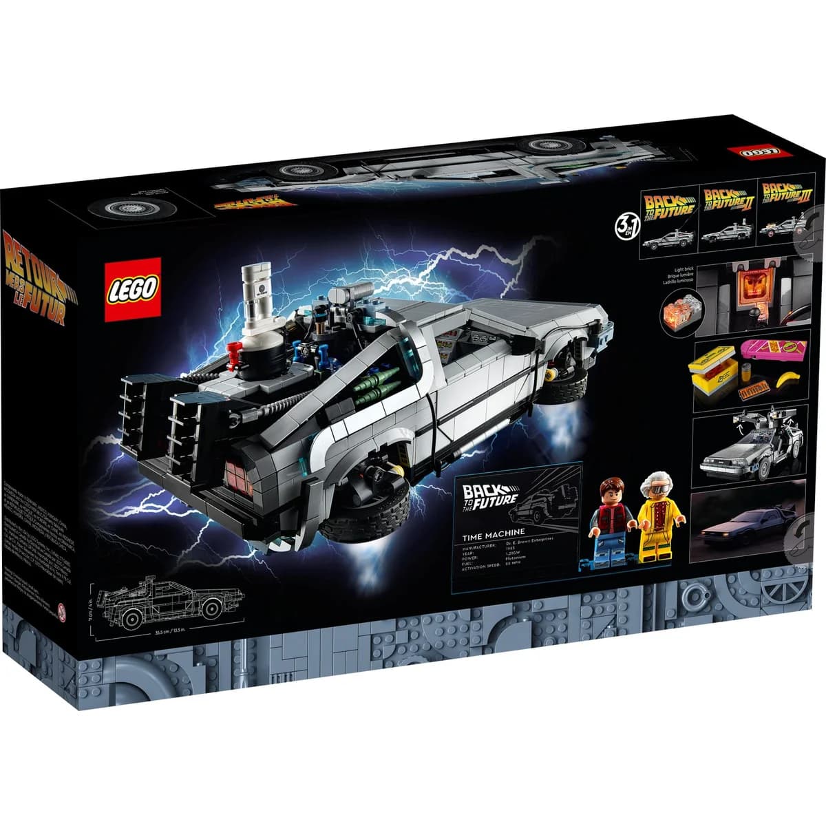LEGO® Creator 3w1™ 10300 Wehikuł Czasu z Powrotu do Przyszłości, zdjęcie 2