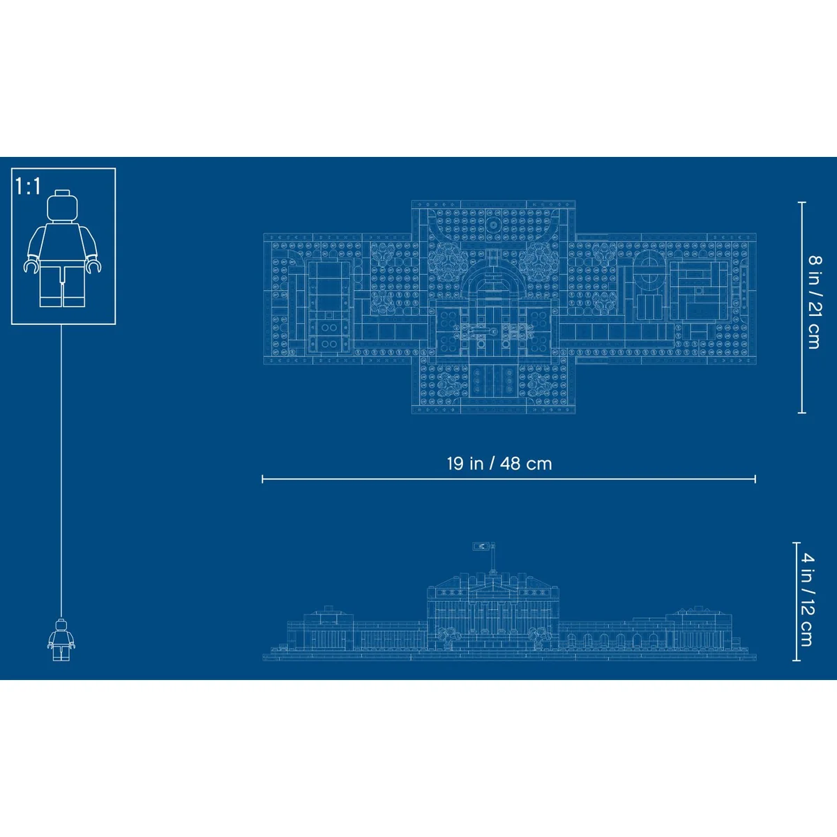LEGO® Architecture™ 21054 Biały Dom, zdjęcie 4
