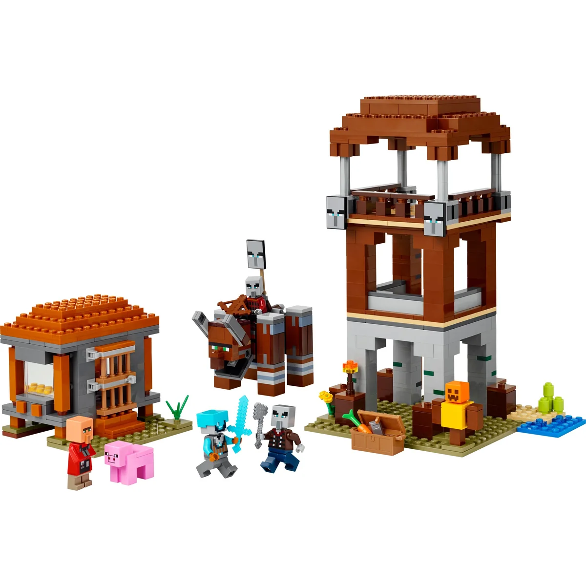 LEGO® Minecraft™ 21278 Kryjówka Rozbójników i Dewastatorów