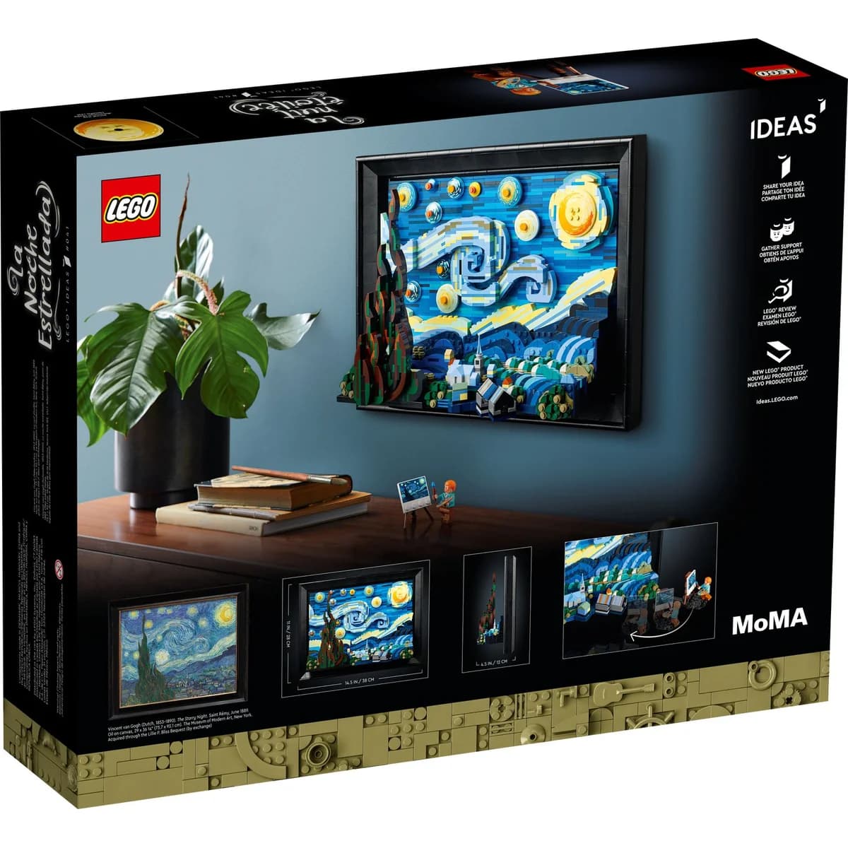 LEGO® Ideas™ 21333 Vincent van Gogh – Gwiaździsta Noc, zdjęcie 2