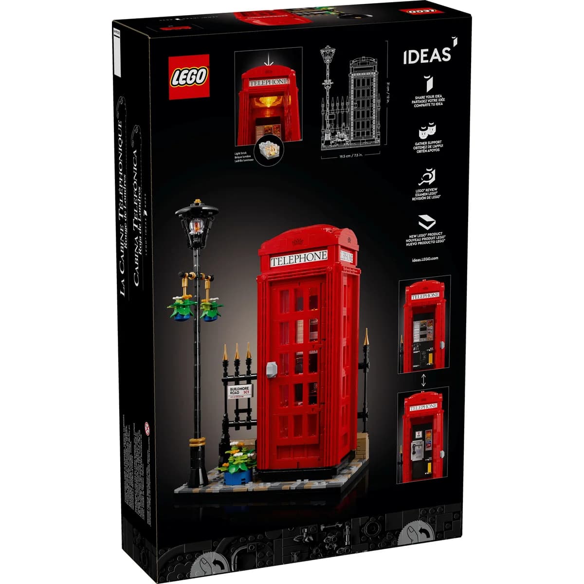 LEGO® Ideas™ 21347 Czerwona londyńska budka telefoniczna, zdjęcie 2