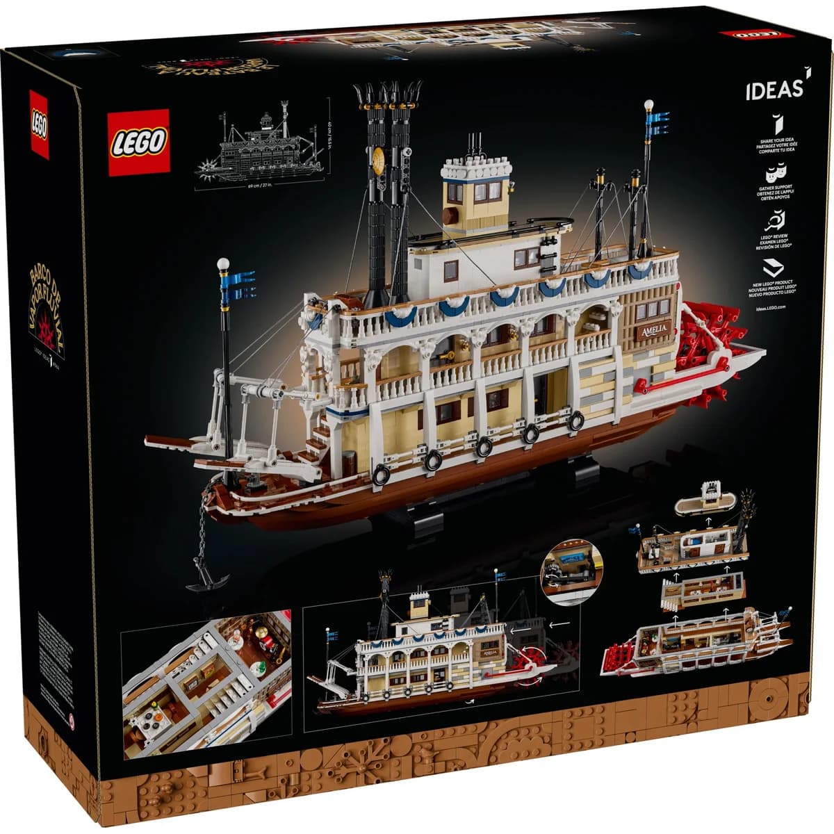 LEGO® Ideas™ 21356 Parowiec Rzeczny, zdjęcie 2
