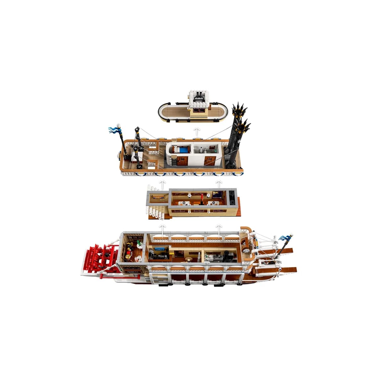 LEGO® Ideas™ 21356 Parowiec Rzeczny, zdjęcie 5