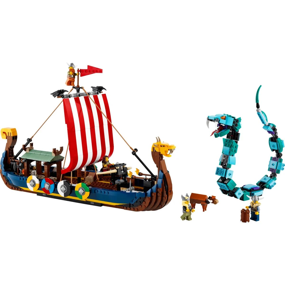 LEGO® Creator 3w1™ 31132 Statek Wikingów i Wąż Midgardu