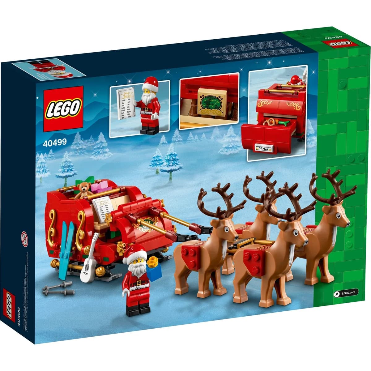 LEGO® Iconic™ 40499 Sanie Świętego Mikołaja, zdjęcie 2