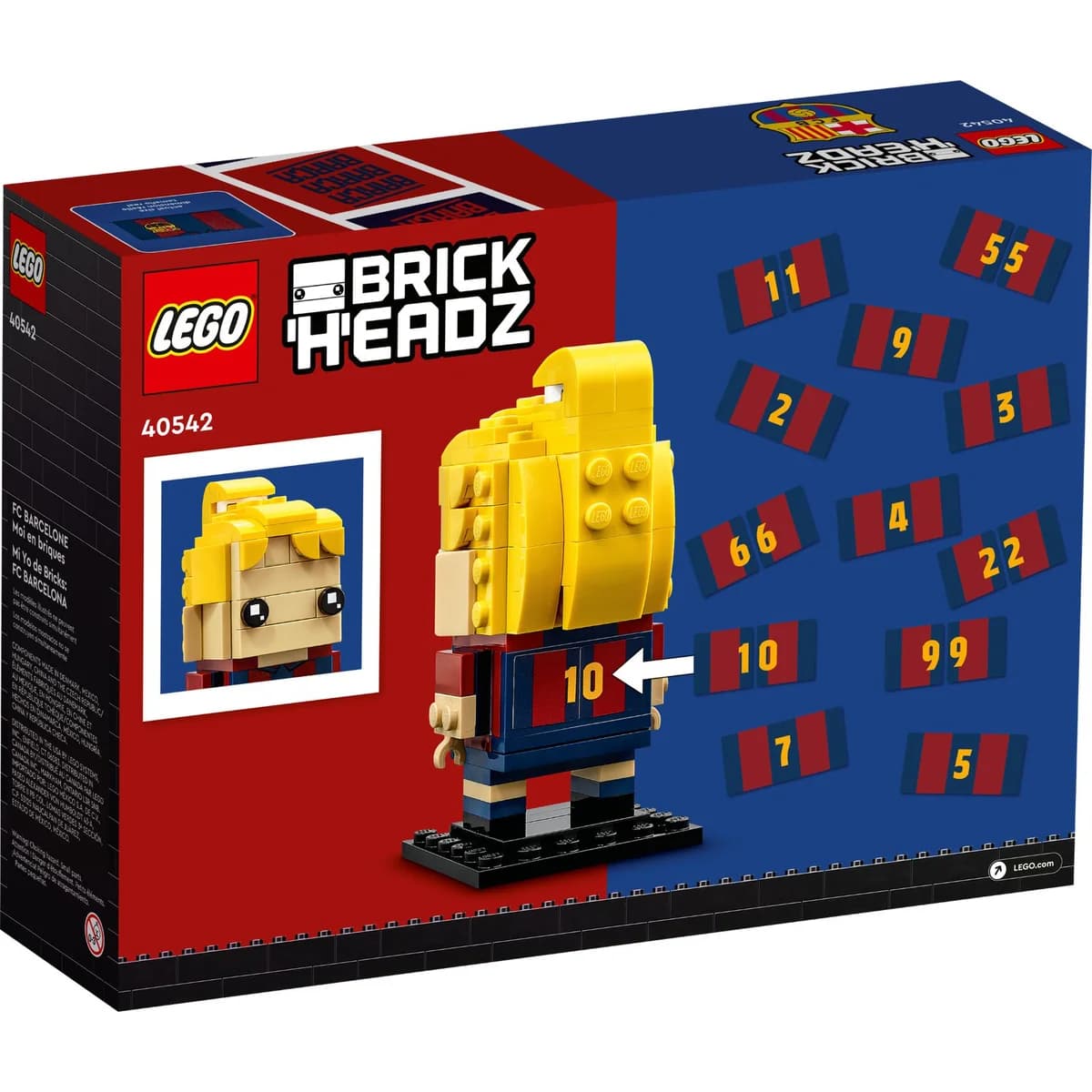 LEGO® BrickHeadz™ 40542 Portret z klocków - FC Barcelona, zdjęcie 2