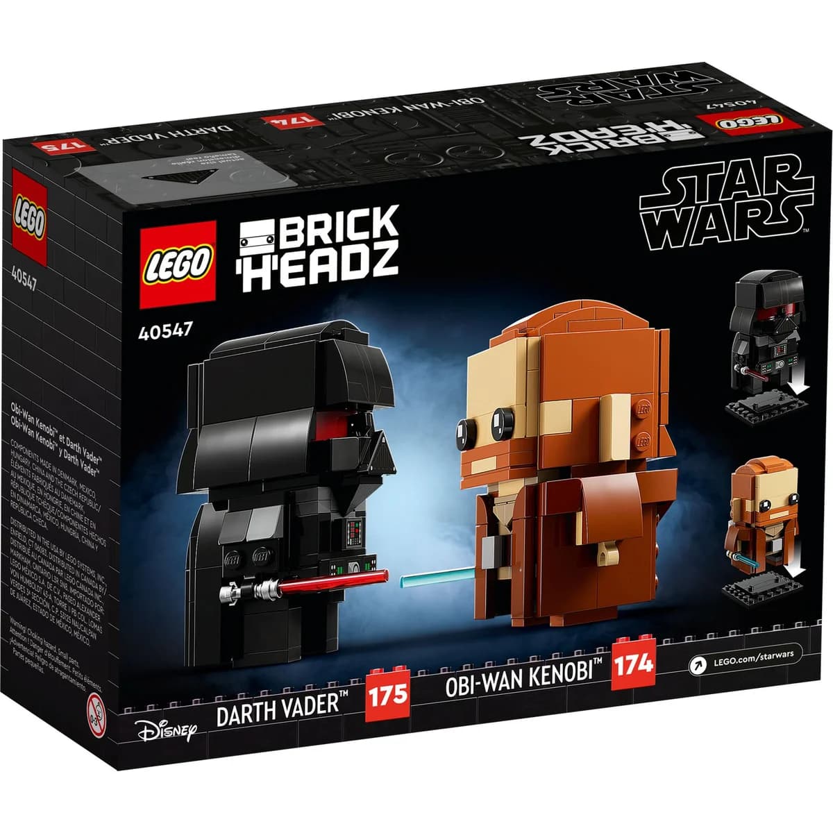 LEGO® BrickHeadz™ 40547 Obi-Wan Kenobi i Darth Vader, zdjęcie 2