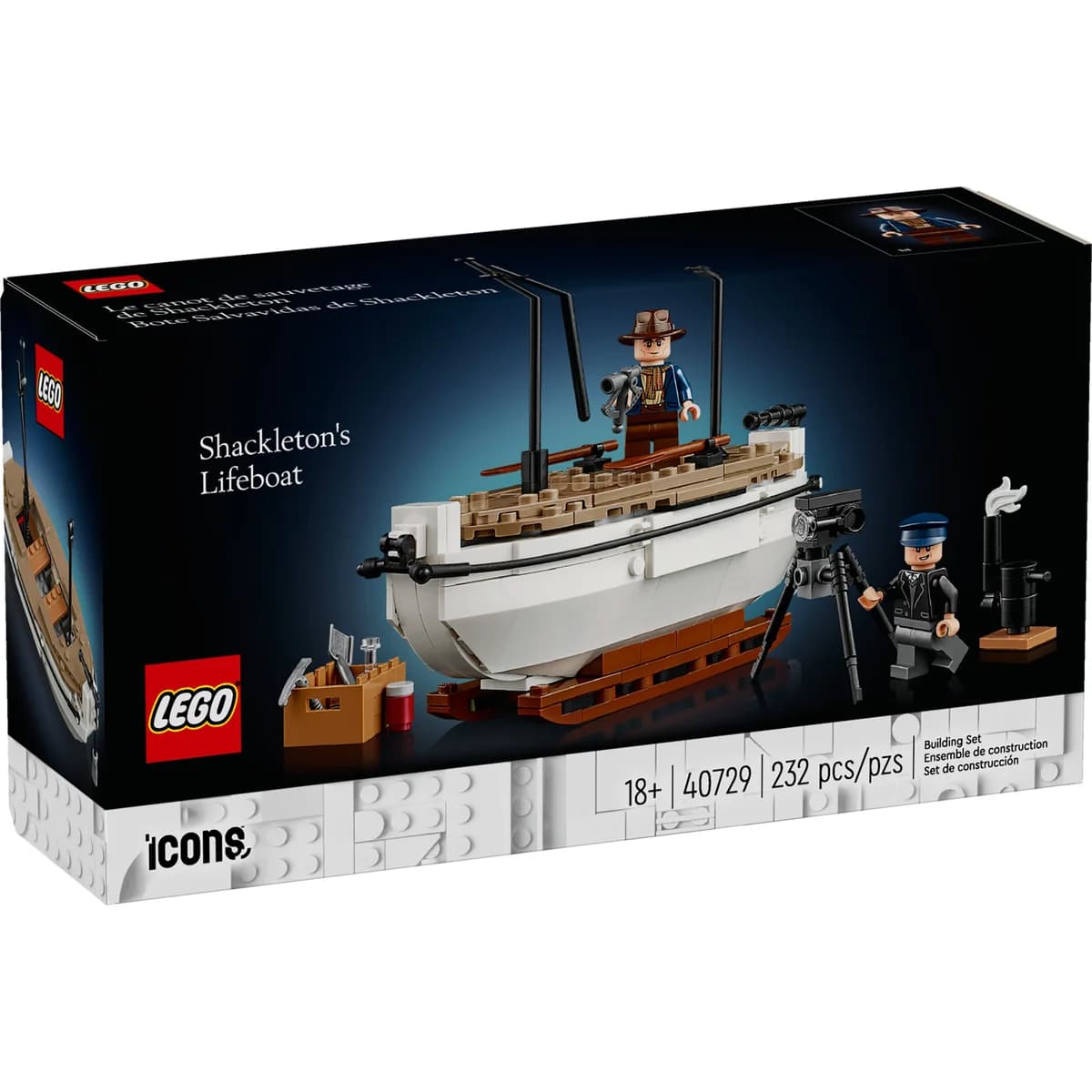 LEGO® Icons™ 40729 Szalupa Shackletona, zdjęcie 3