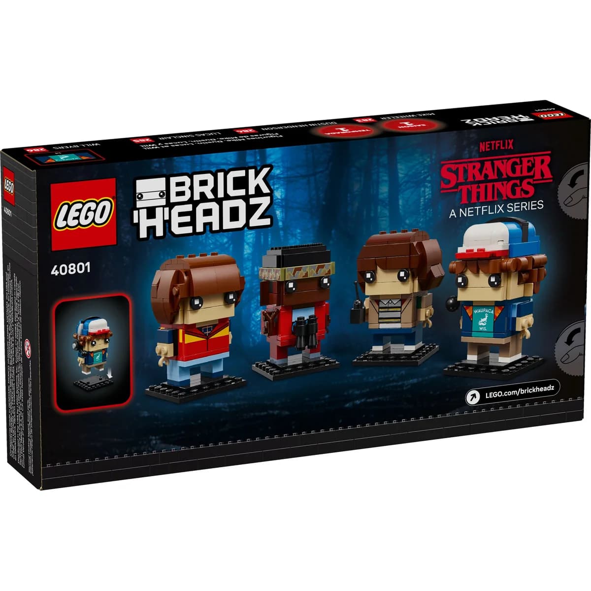 LEGO® BrickHeadz™ 40801 Stranger Things: Mike, Dustin, Lucas i Will, zdjęcie 2