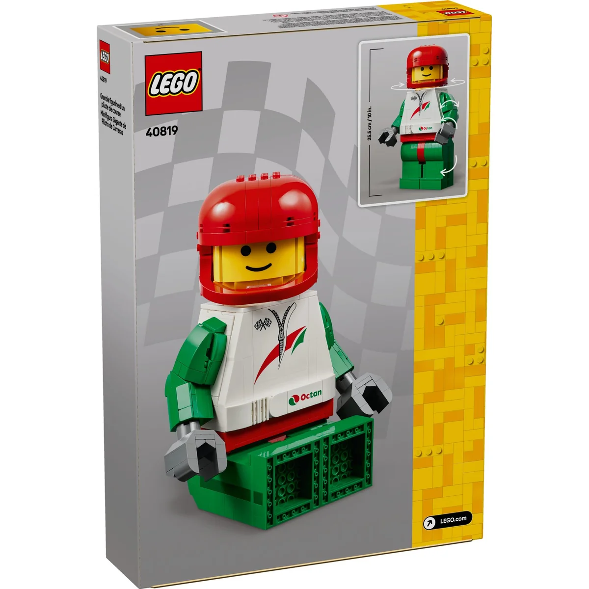 LEGO® Miscellaneous™ 40819 Powiększona Minifigurka Kierowcy Wyścigowego, zdjęcie 2