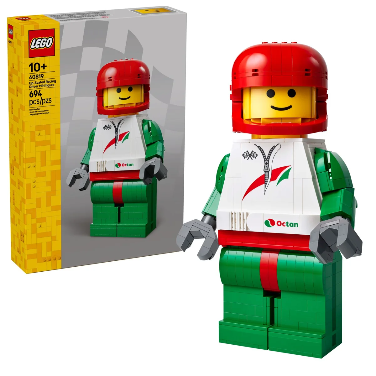 LEGO® Miscellaneous™ 40819 Powiększona Minifigurka Kierowcy Wyścigowego, zdjęcie 4