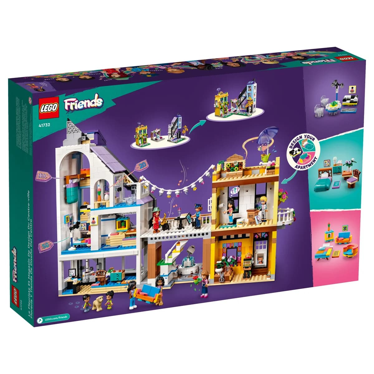 LEGO® Friends™ 41732 Śródmiejska kwiaciarnia i sklep wnętrzarski, zdjęcie 2