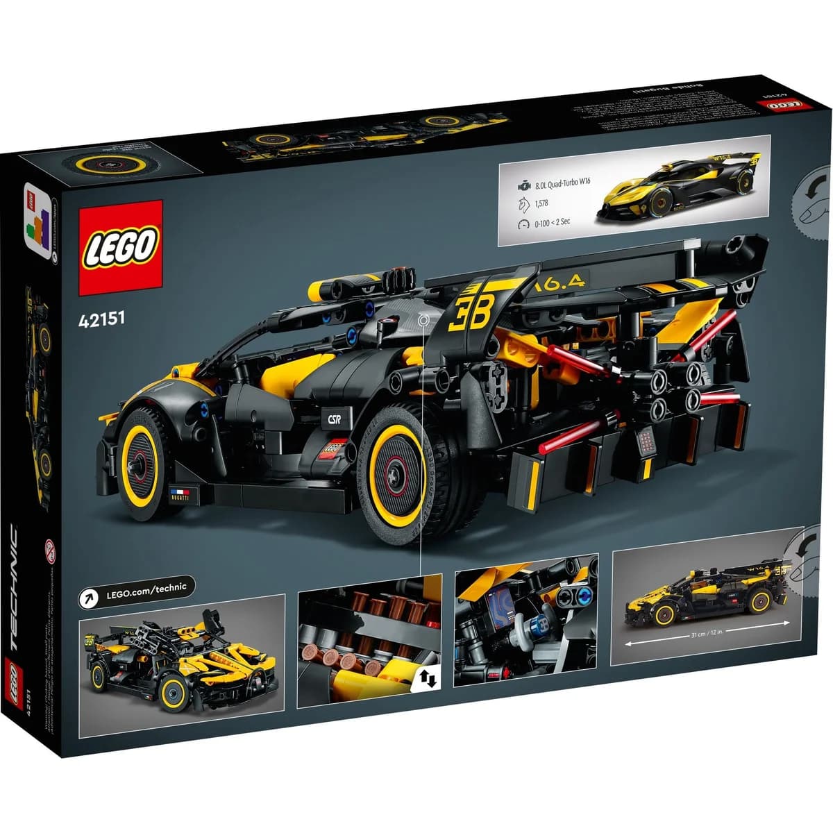 LEGO® Technic™ 42151 Bolid Bugatti, zdjęcie 2