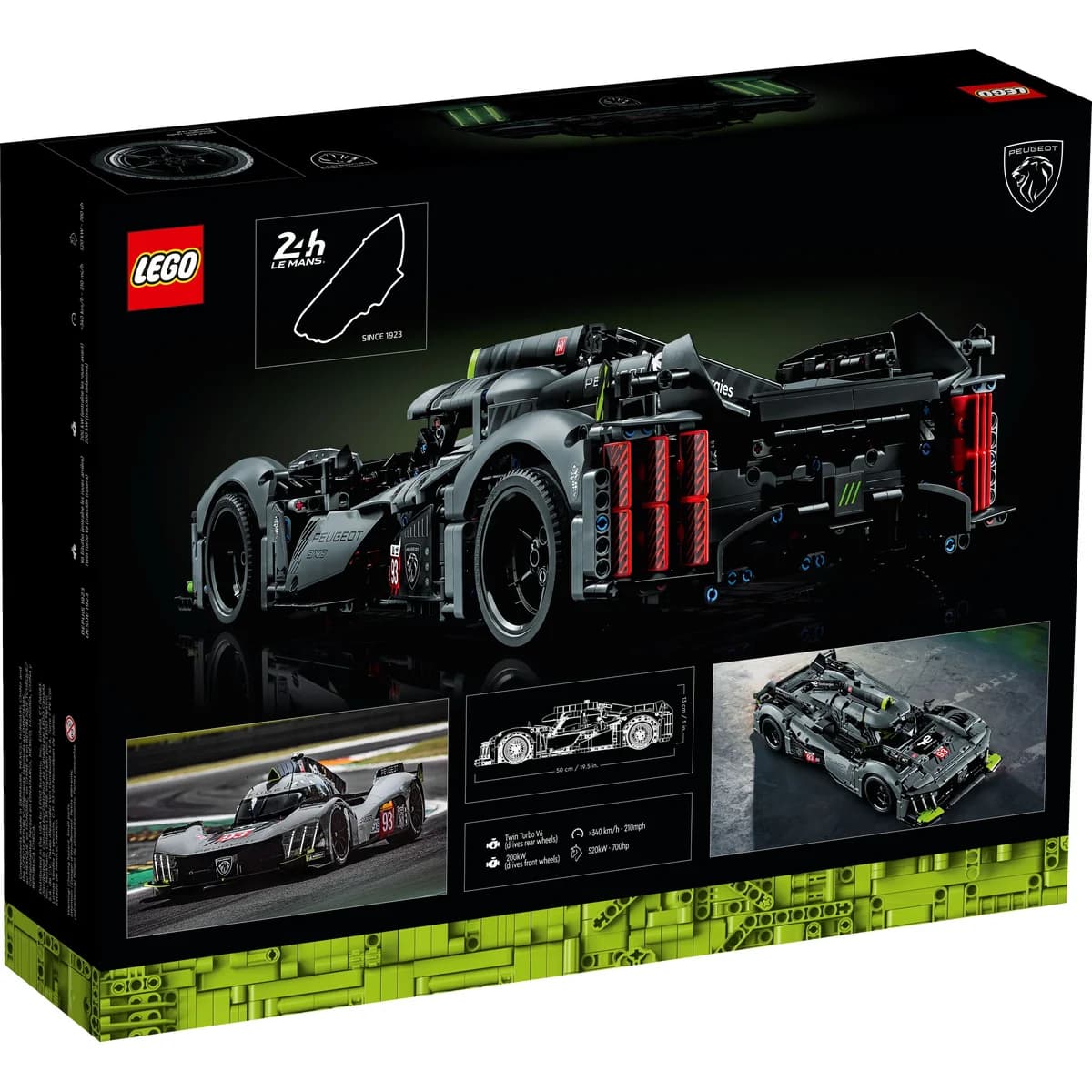 LEGO® Technic™ 42156 Peugeot 9X8 24H Le Mans Hybrid Hypercar, zdjęcie 2