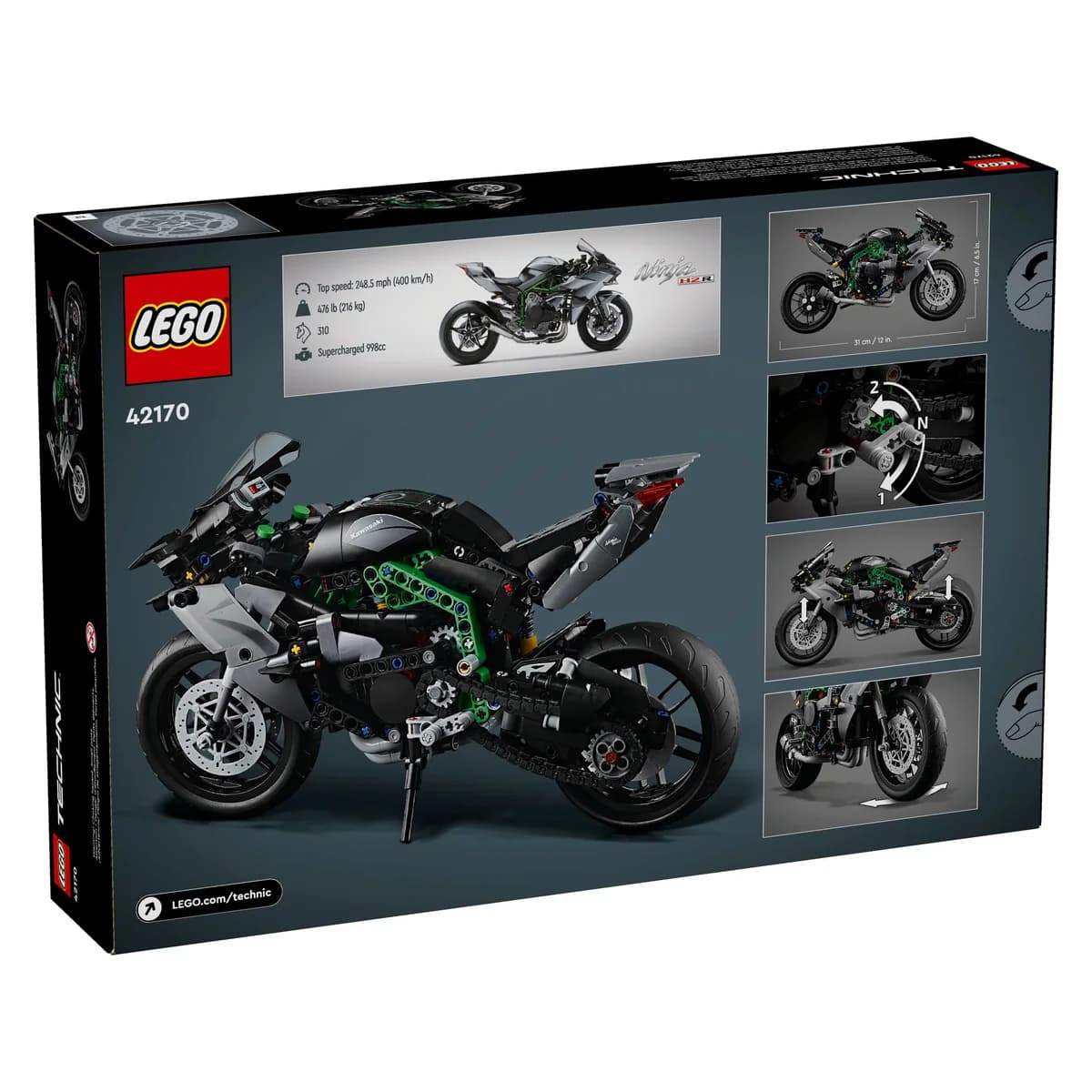 LEGO® Technic™ 42170 Motocykl Kawasaki Ninja H2R, zdjęcie 2