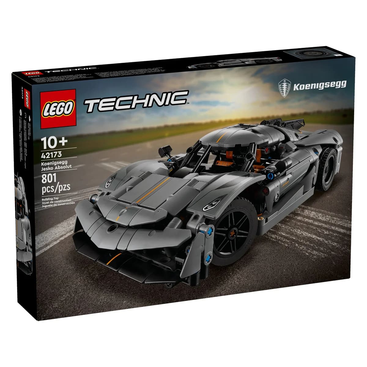 LEGO® Technic™ 42173 Szary Hipersamochód Koenigsegg Jesko Absolut, zdjęcie 3
