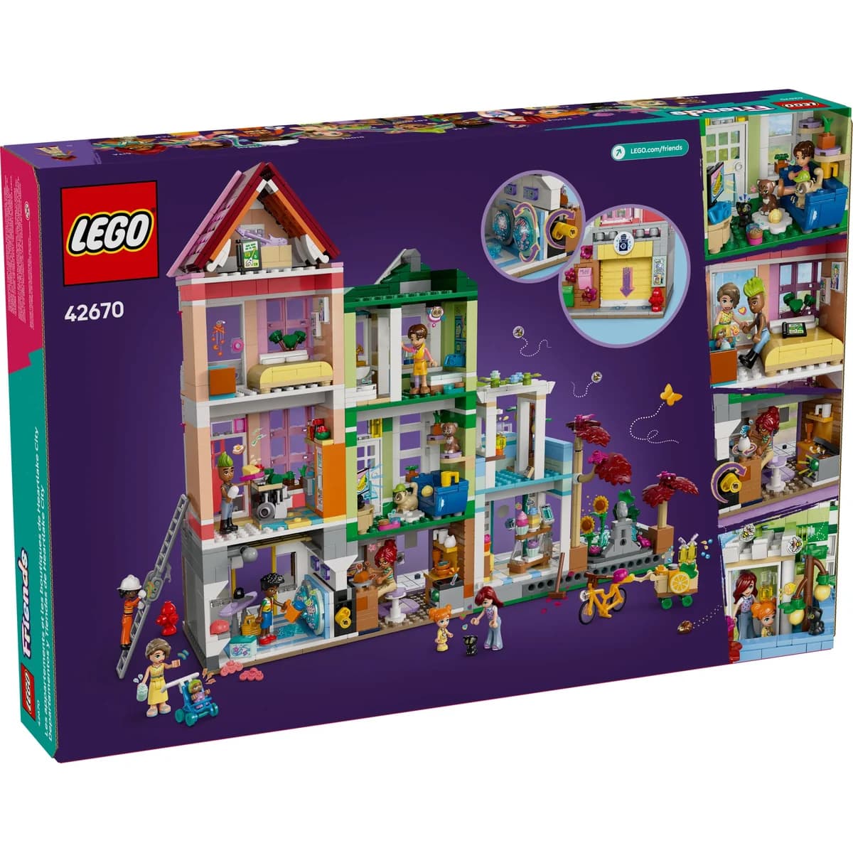 LEGO® Friends™ 42670 Mieszkania i Sklepy w Mieście Heartlake, zdjęcie 2