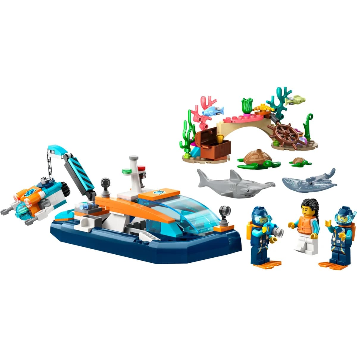 LEGO® City™ 60377 Łódź do nurkowania badacza