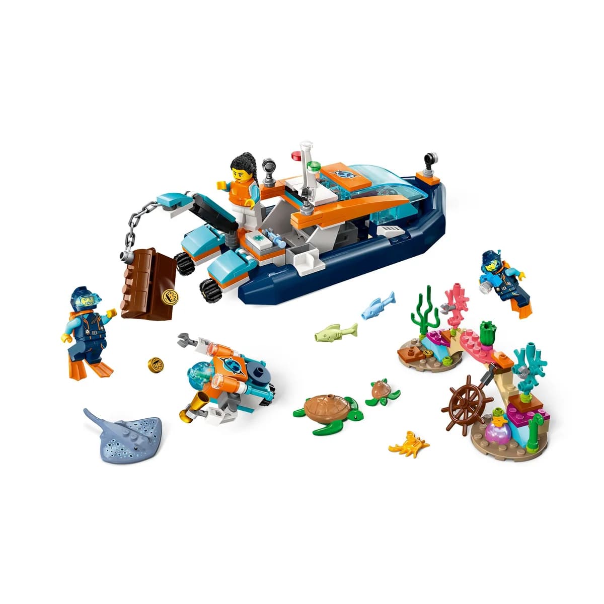 LEGO® City™ 60377 Łódź do nurkowania badacza, zdjęcie 3