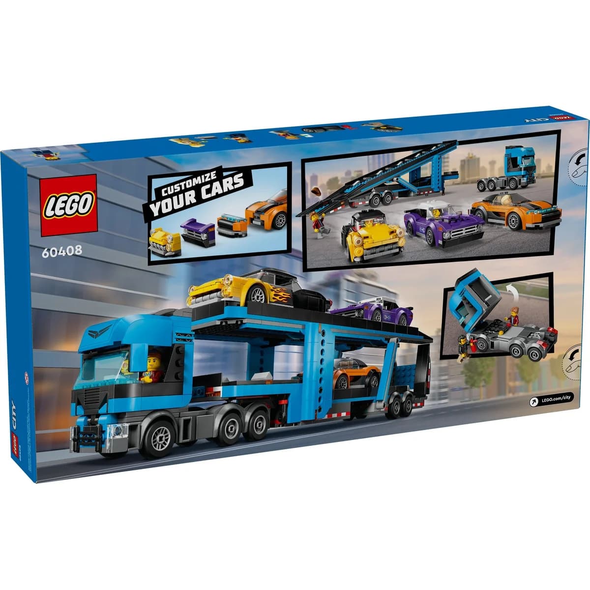 LEGO® City™ 60408 Laweta z Samochodami Sportowymi