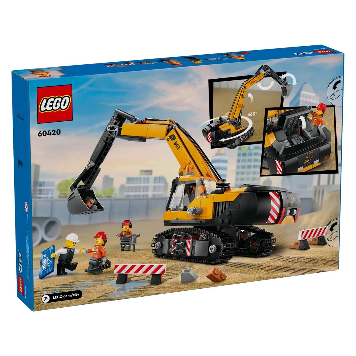 LEGO® City™ 60420 Żółta Koparka, zdjęcie 2