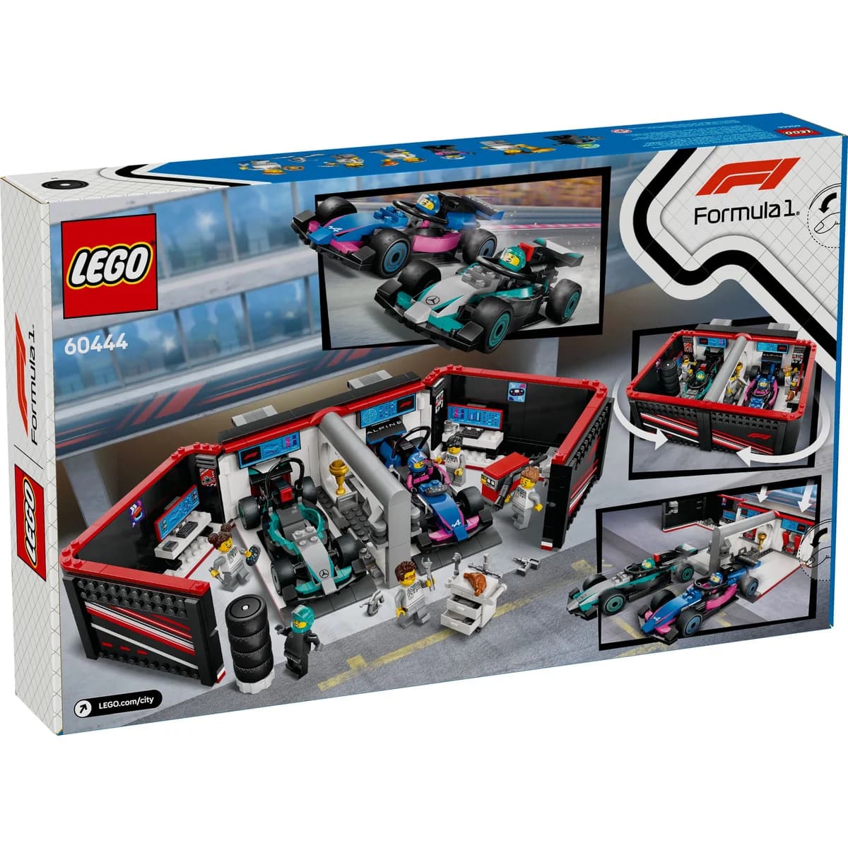 LEGO® City™ 60444 F1® Garaż i Bolidy Mercedes-Amg i Alpine, zdjęcie 2