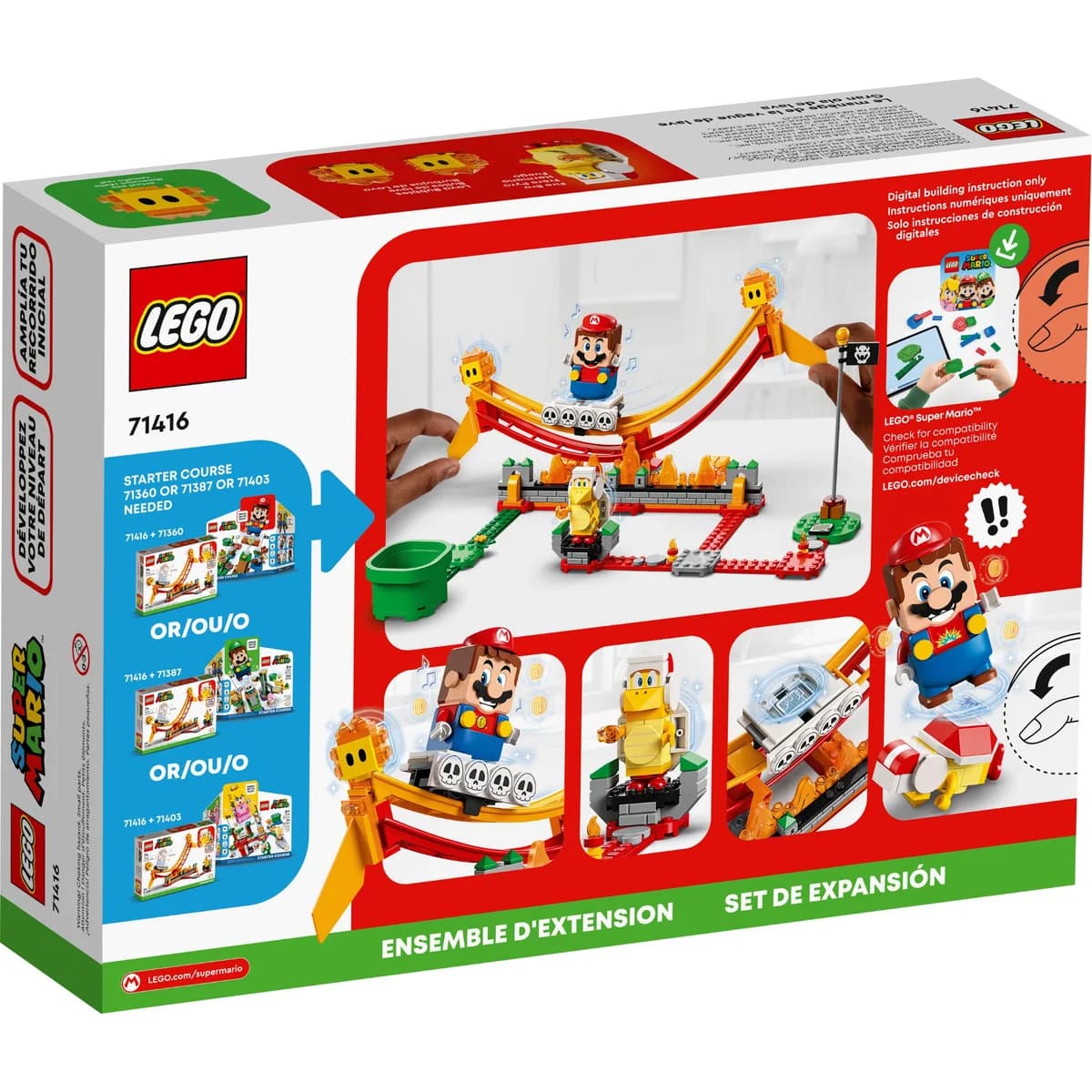 LEGO® Super Mario™ 71416 Przejażdżka po Fali Lawy, Zestaw Rozszerzający, zdjęcie 2