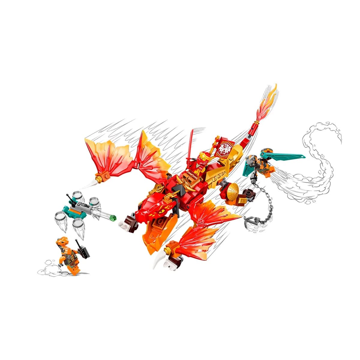 LEGO® NINJAGO™ 71762 Smok Ognia Kaia EVO, zdjęcie 3