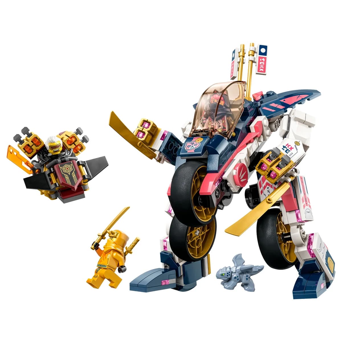 LEGO® NINJAGO™ 71792 Transformujący Mech-Motocykl Wyścigowy Sory
