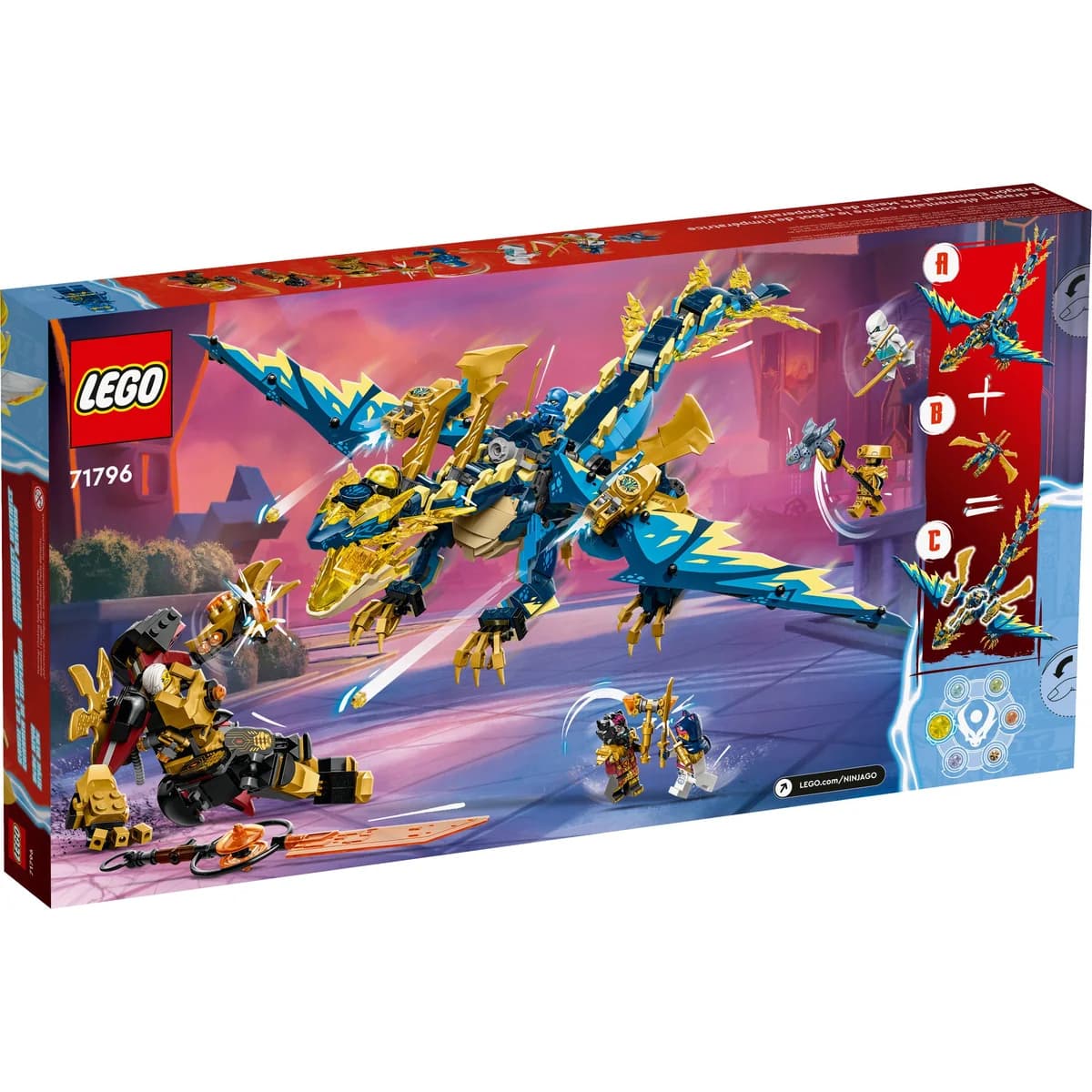 LEGO® NINJAGO™ 71796 Smok Żywiołu kontra Mech Cesarzowej, zdjęcie 2