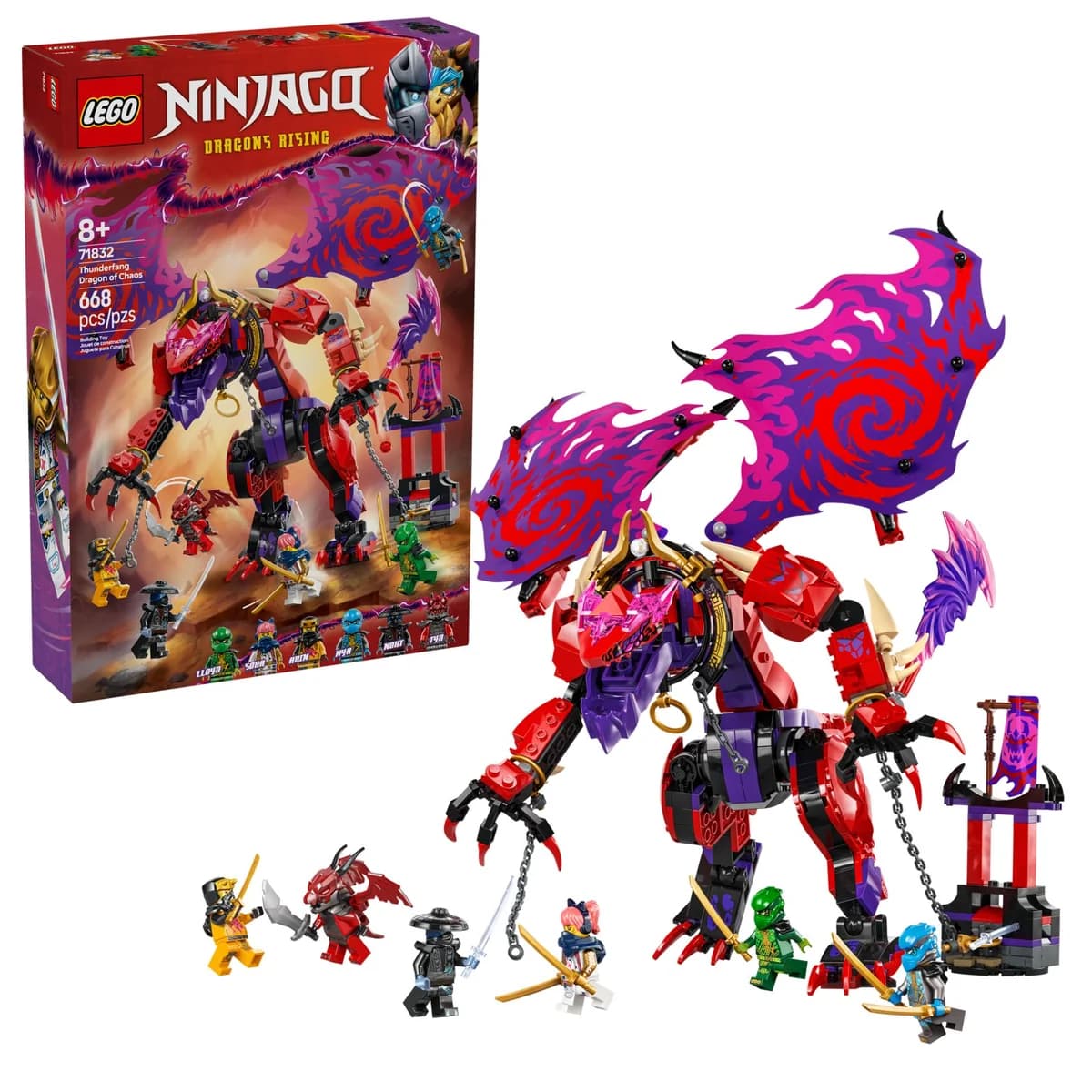 LEGO® NINJAGO™ 71832 Smok Chaosu Kiełogrzmot, zdjęcie 3