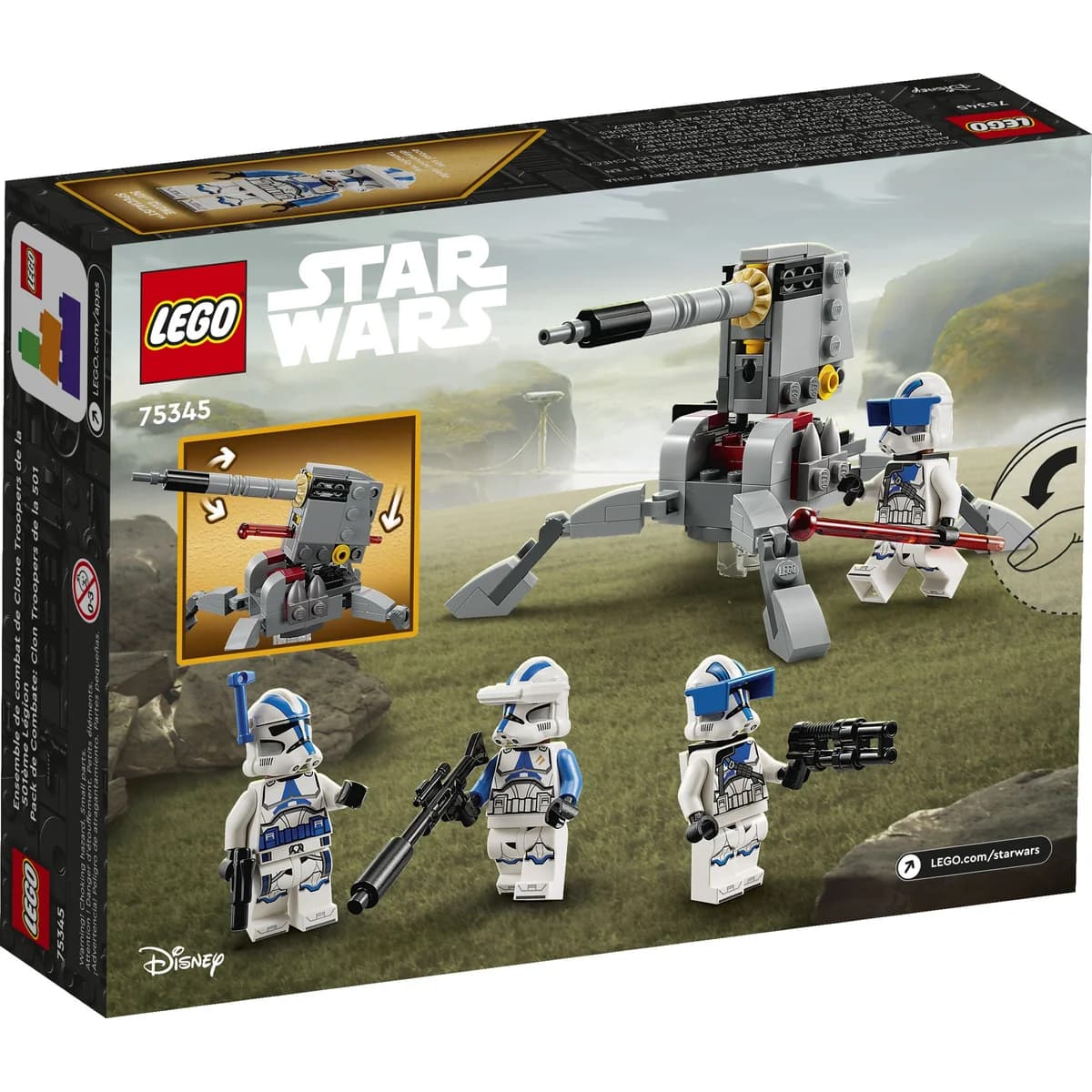 LEGO® Star Wars™ 75345 Zestaw Bitewny – Żołnierze-Klony z 501. Legionu, zdjęcie 2