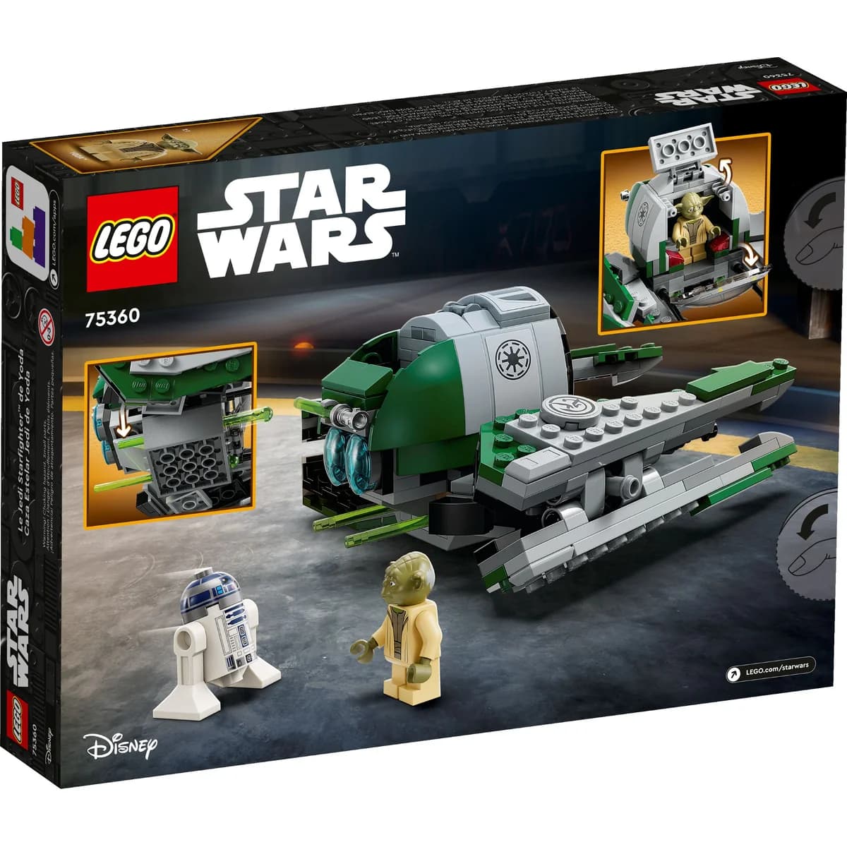 LEGO® Star Wars™ 75360 Gwiezdny Myśliwiec Jedi Yody, zdjęcie 2