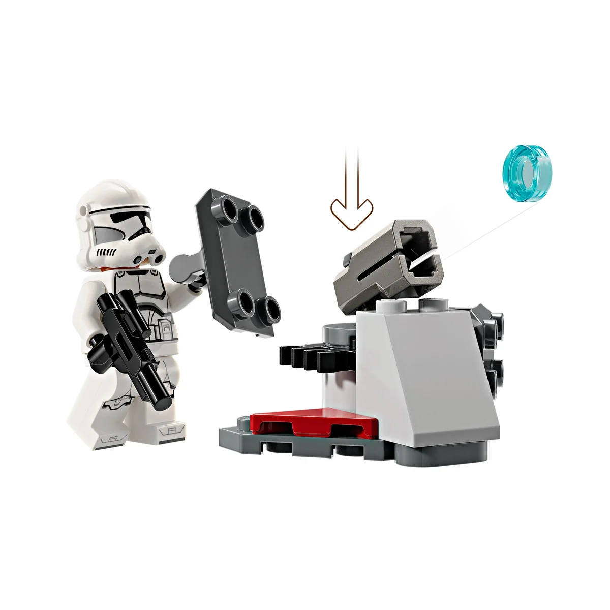 LEGO® Star Wars™ 75372 Zestaw Bitewny z Żołnierzem Armii Klonów i Droidem Bojowym, zdjęcie 4