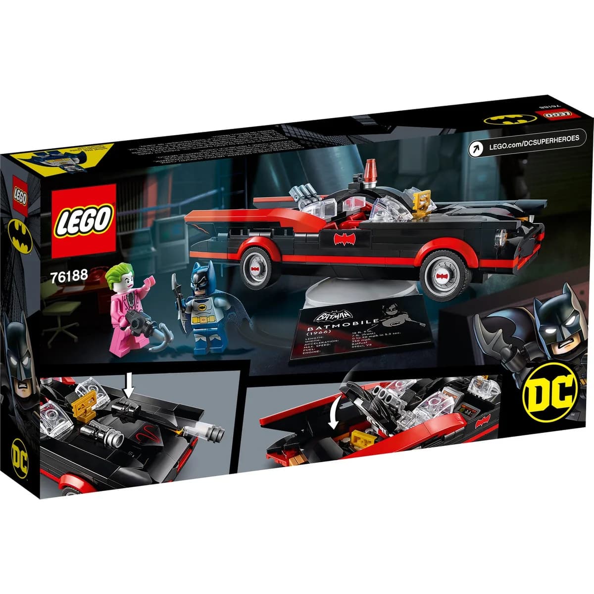 LEGO® Super Heroes™ 76188 Batman, Batmobil z klasycznego serialu TV, zdjęcie 2