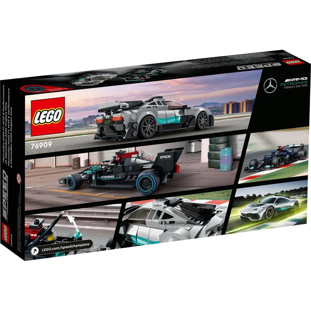 LEGO® Speed Champions™ 76909 Mercedes-AMG F1 W12 E Performance & Mercedes-AMG Project One, zdjęcie 2