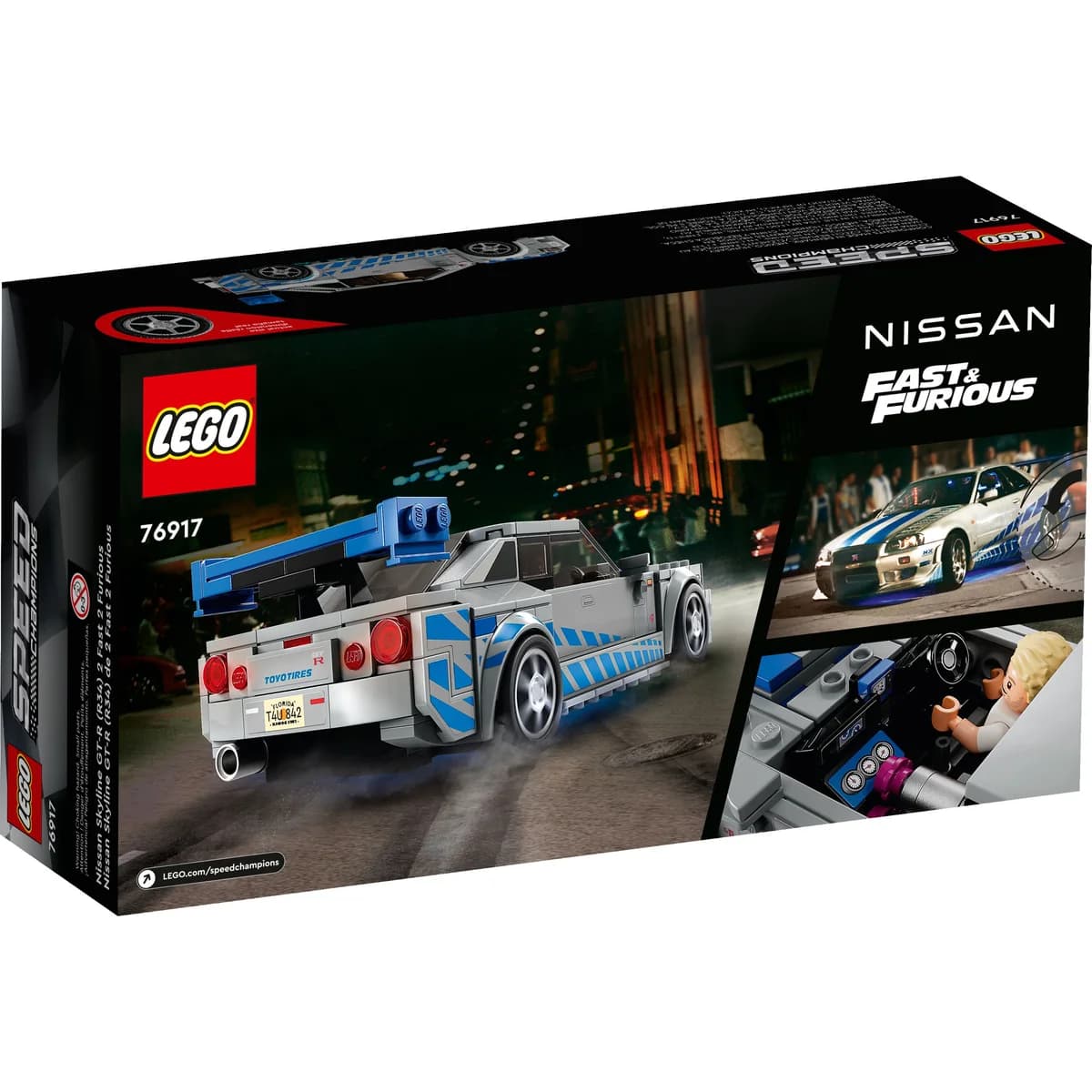 LEGO® Speed Champions™ 76917 Nissan Skyline Gt-R (R34) z Filmu „Za Szybcy, Za Wściekli”, zdjęcie 2