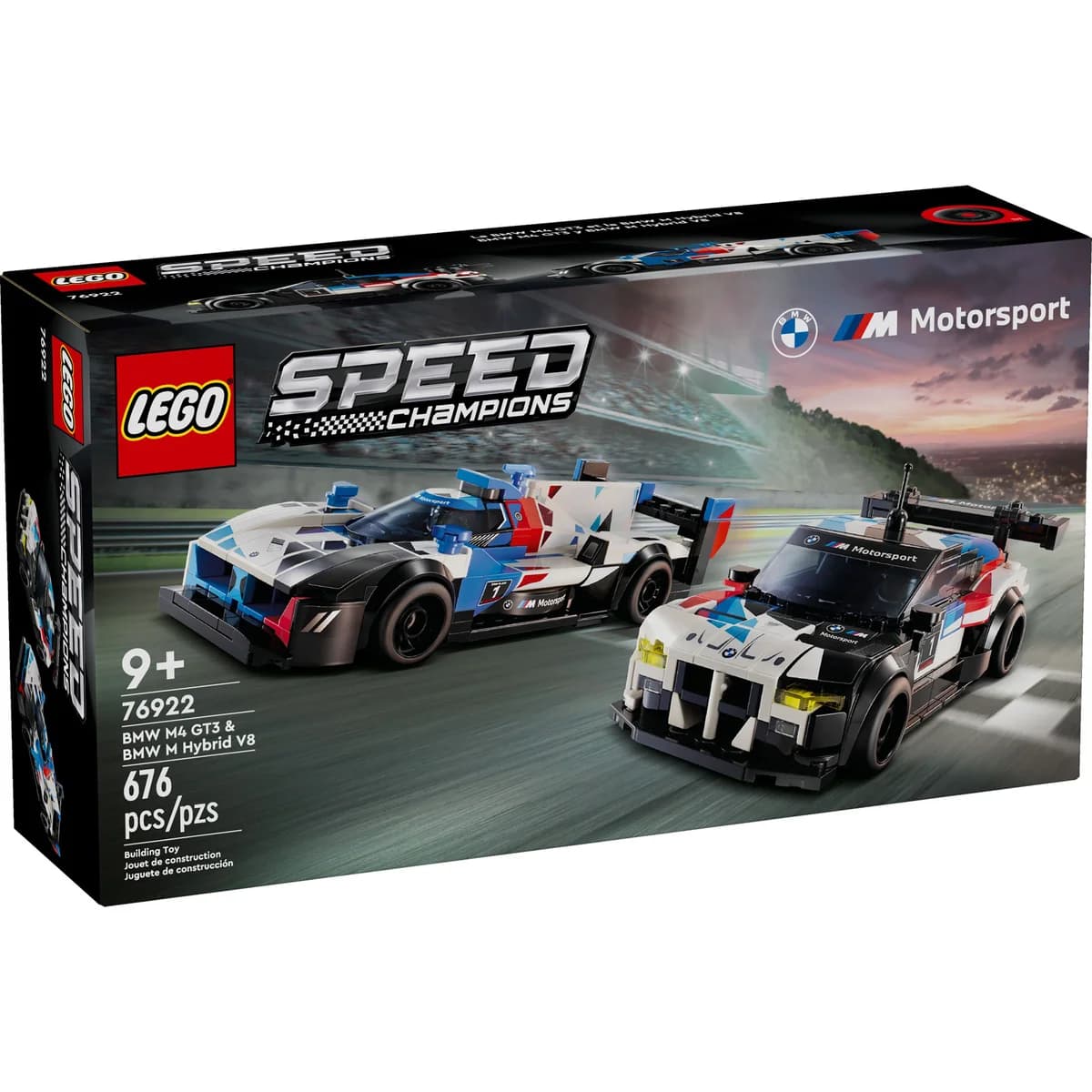 LEGO® Speed Champions™ 76922 Samochody Wyścigowe Bmw M4 Gt3 & Bmw M Hybrid V8, zdjęcie 3