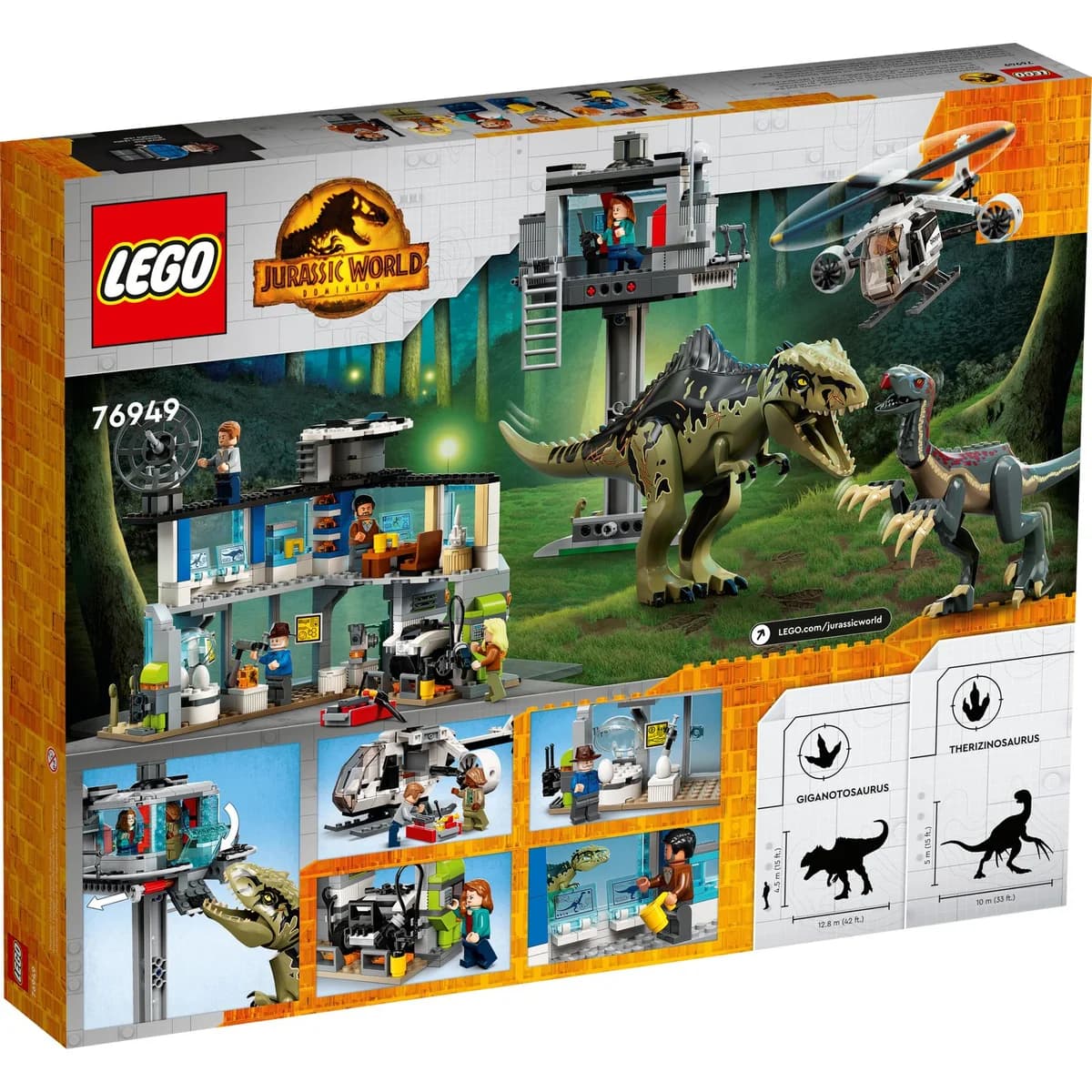 LEGO® Jurassic World™ 76949 Atak Giganotozaura i Terizinozaura, zdjęcie 2