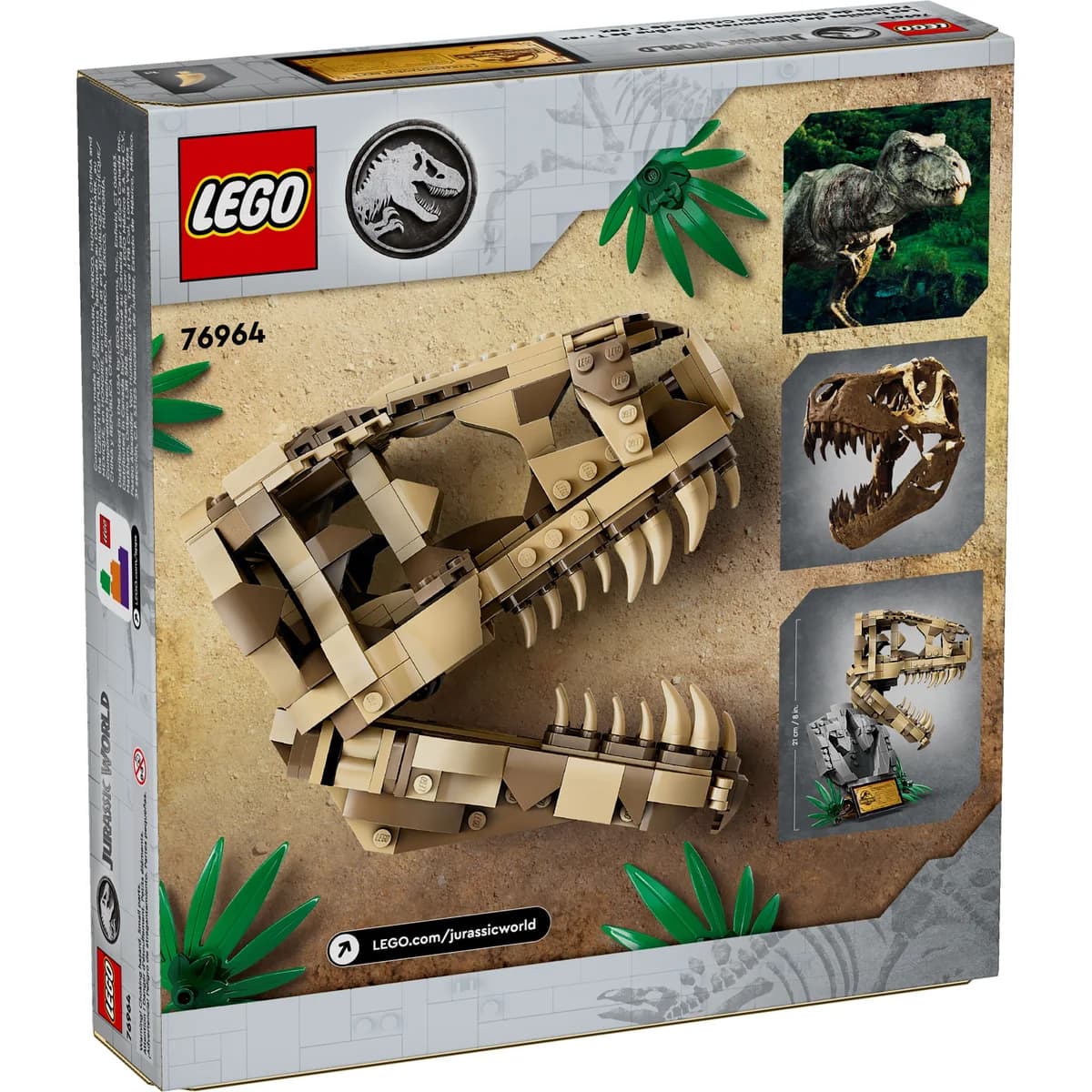 LEGO® Jurassic World™ 76964 Szkielety Dinozaurów — Czaszka Tyranozaura, zdjęcie 2