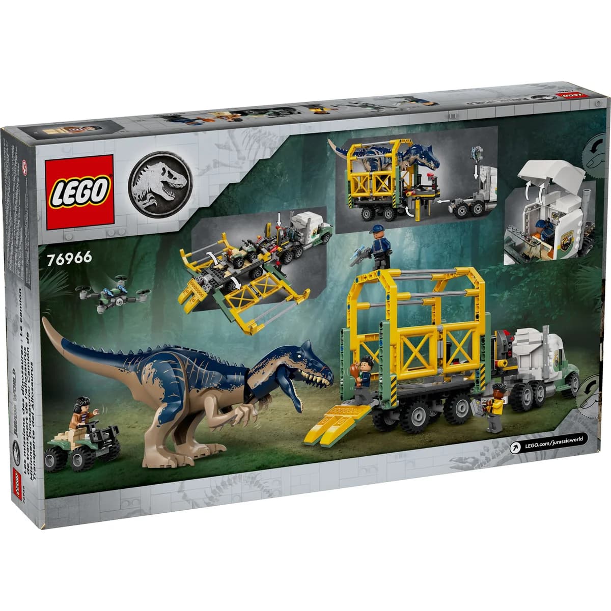 LEGO® Jurassic World™ 76966 Dinomisje: Ciężarówka do Transportu Allozaura, zdjęcie 2