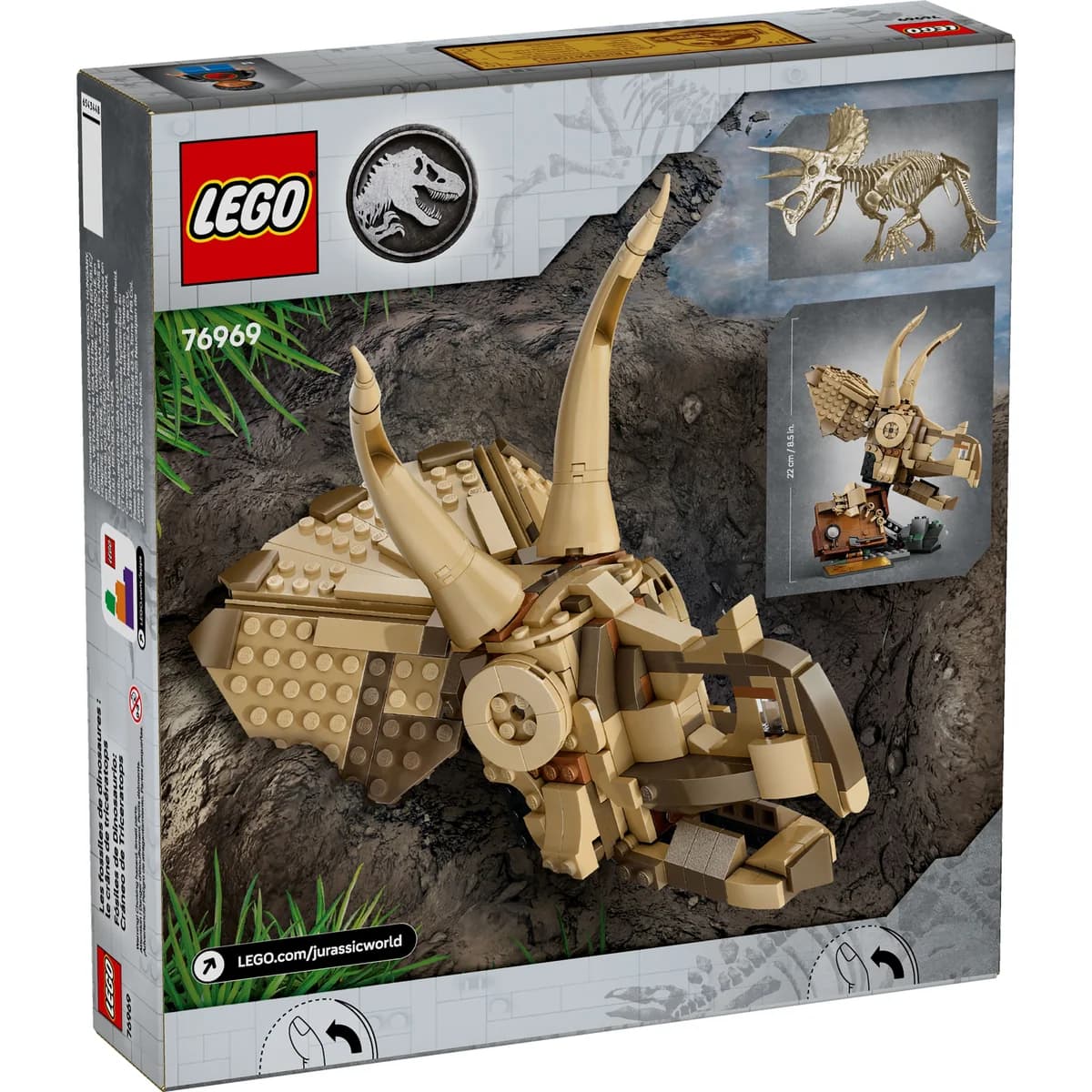 LEGO® Jurassic World™ 76969 Szkielety Dinozaurów: Czaszka Triceratopsa, zdjęcie 2