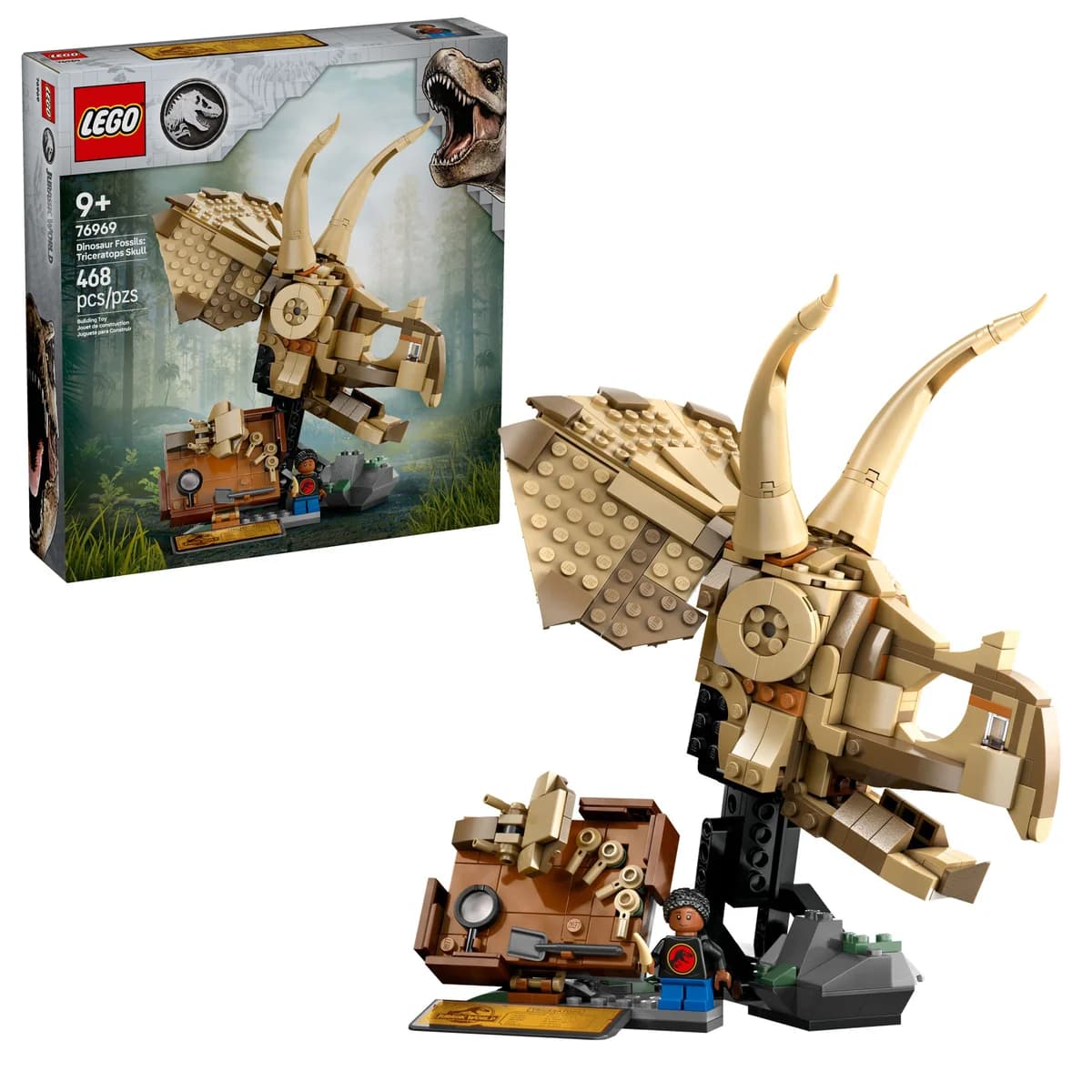 LEGO® Jurassic World™ 76969 Szkielety Dinozaurów: Czaszka Triceratopsa, zdjęcie 4