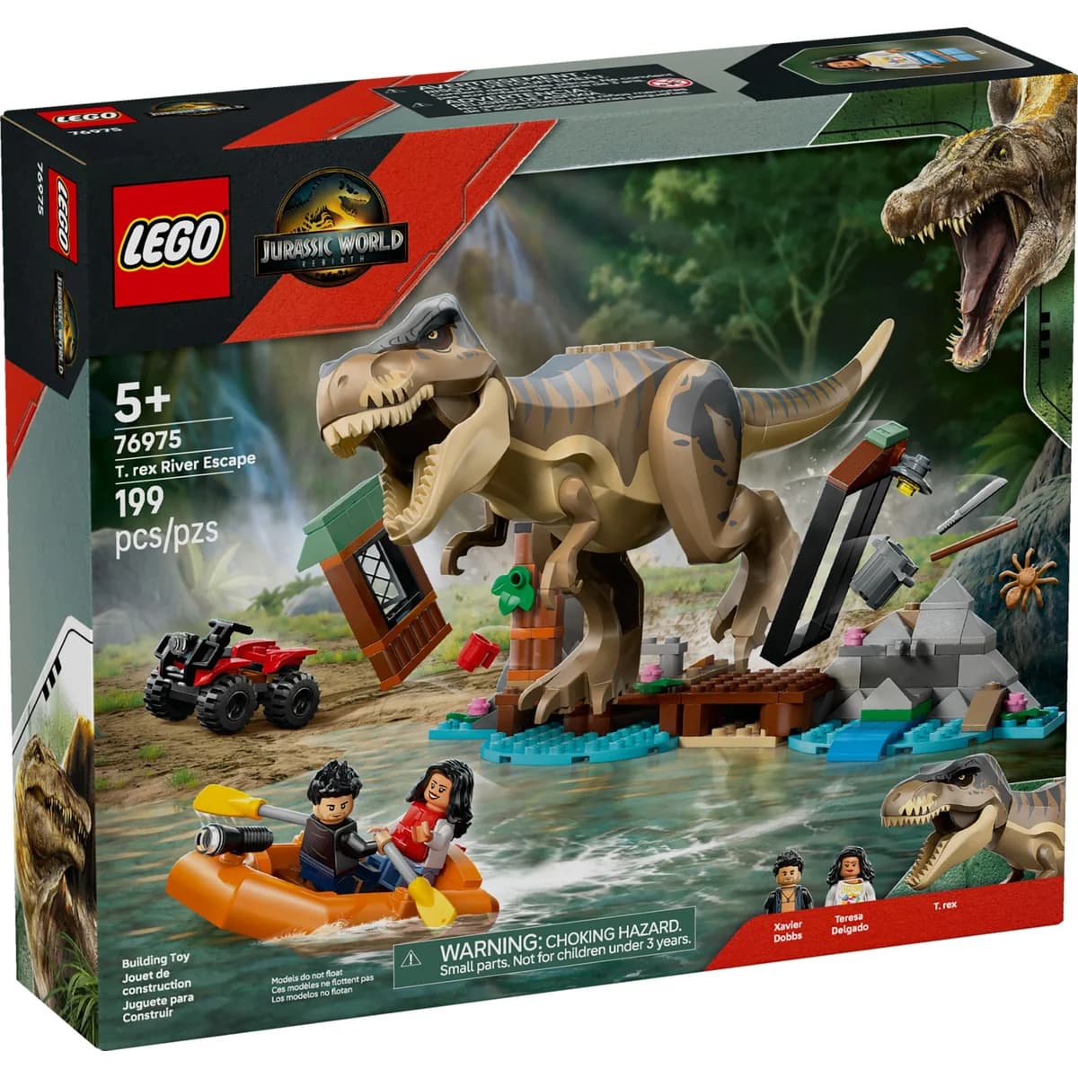 LEGO® Jurassic World™ 76975 Ucieczka Rzeką Przed Tyranozaurem, zdjęcie 3