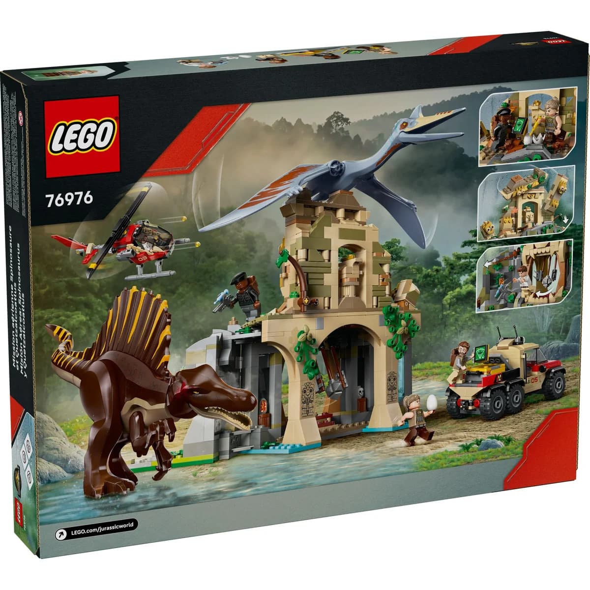 LEGO® Jurassic World™ 76976 Powietrzna Misja z Kecalkoatlem i Spinozaurem, zdjęcie 2