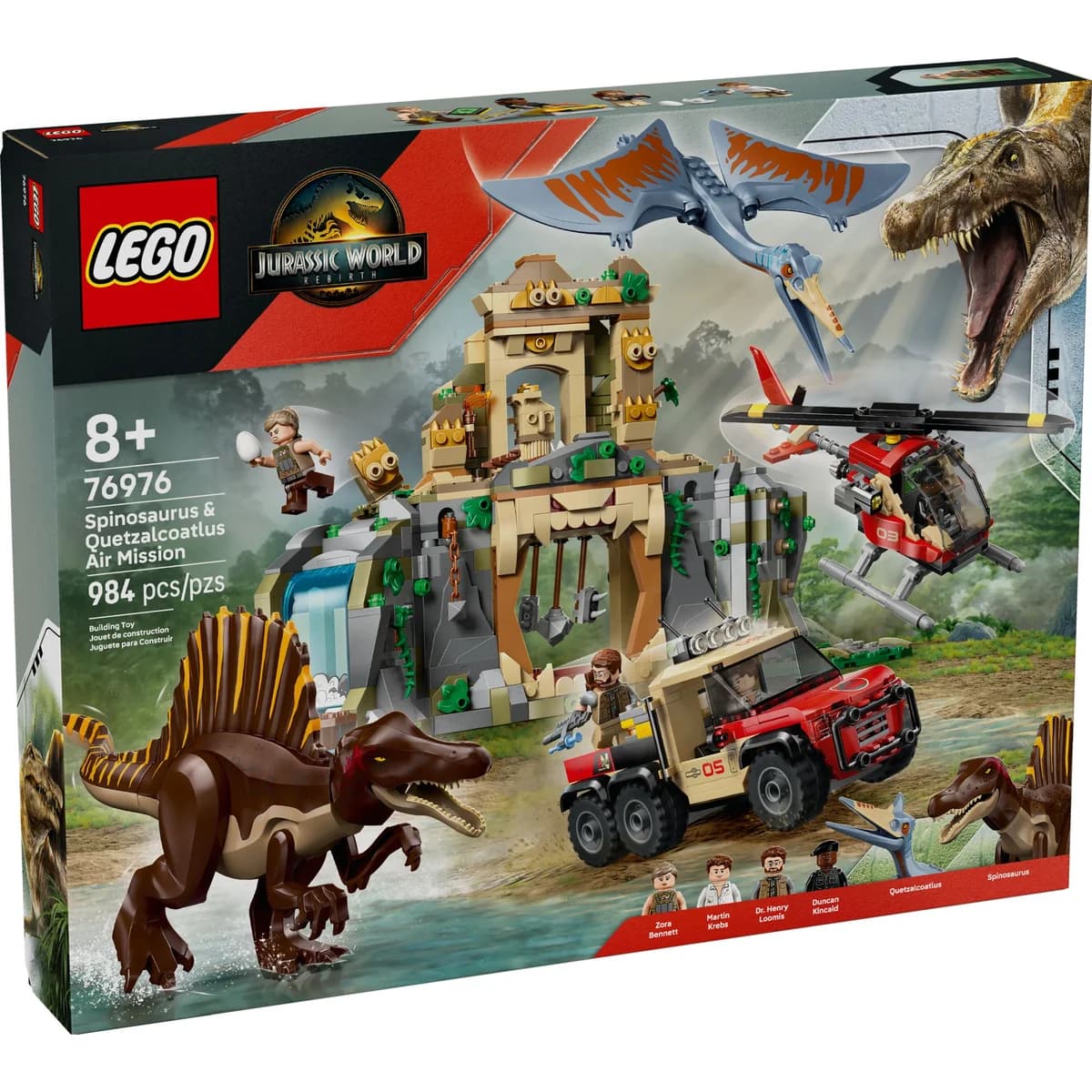 LEGO® Jurassic World™ 76976 Powietrzna Misja z Kecalkoatlem i Spinozaurem, zdjęcie 3