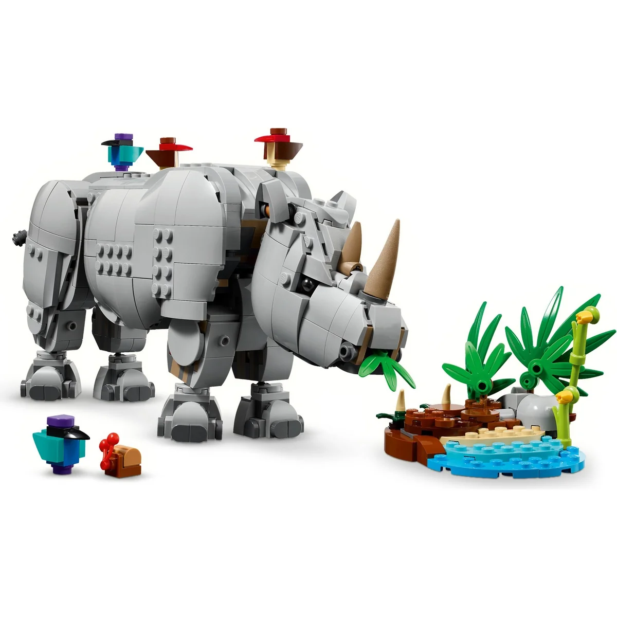 LEGO® Creator 3w1™ 31171 Creator - Dzikie zwierzęta: dumny nosorożec z ptakami