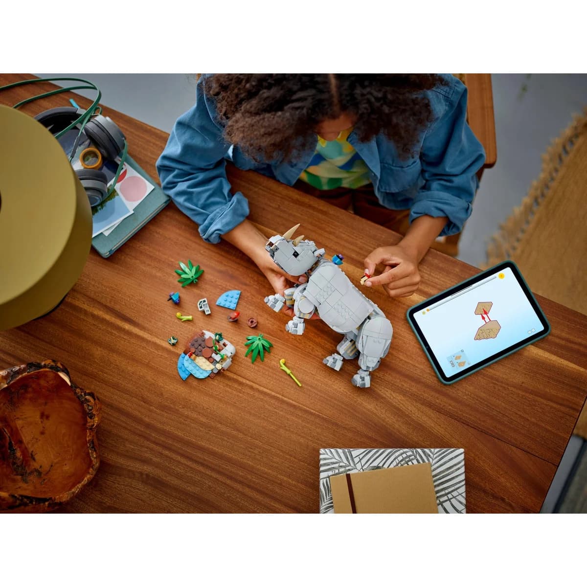LEGO® Creator 3w1™ 31171 Creator - Dzikie zwierzęta: dumny nosorożec z ptakami, zdjęcie 4