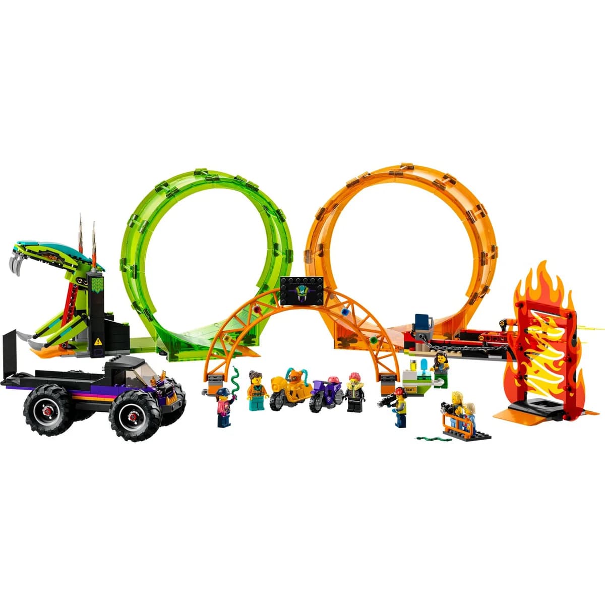 LEGO® City™ 60339 Kaskaderska Arena z Dwoma Pętlami