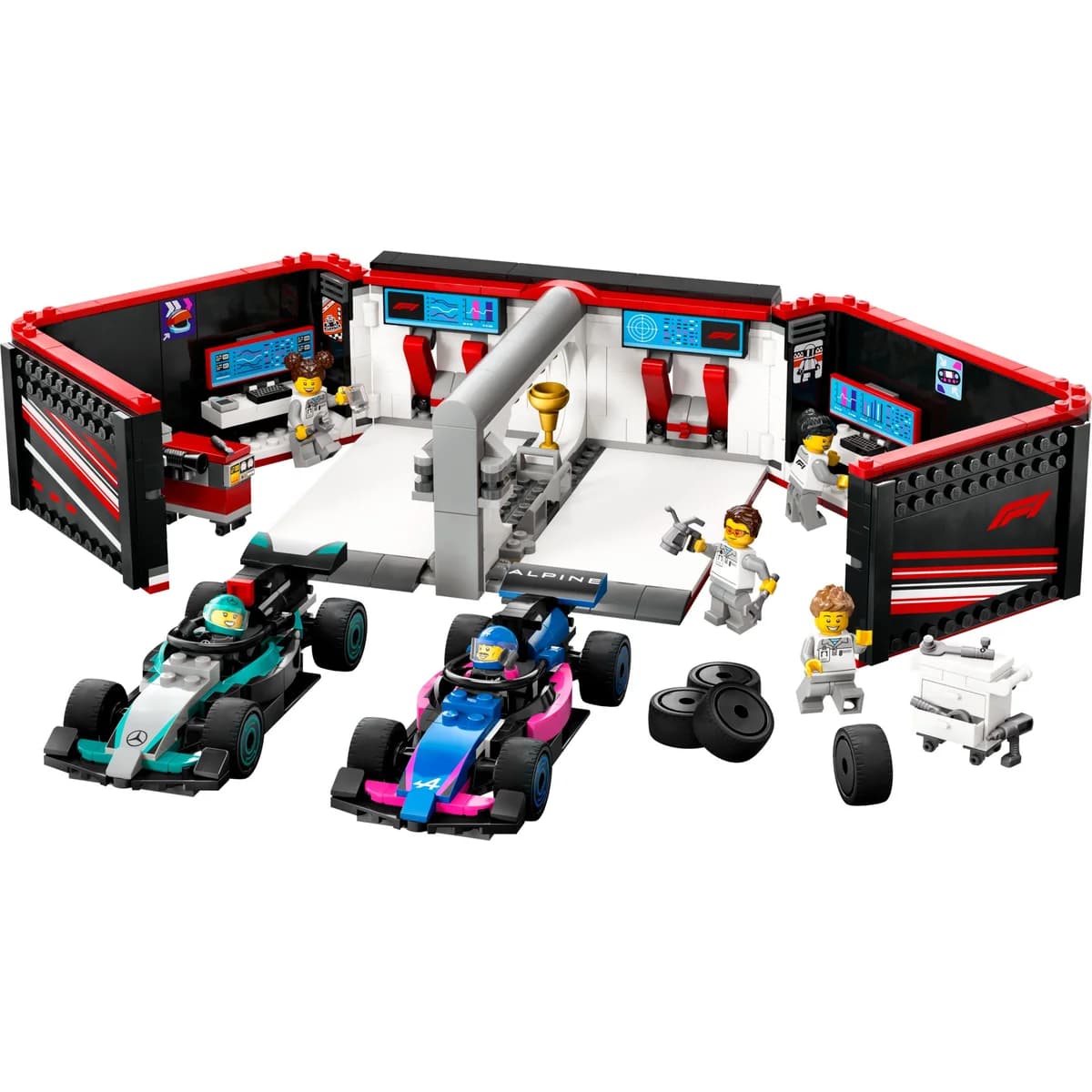 LEGO® City™ 60444 F1® Garaż i Bolidy Mercedes-Amg i Alpine
